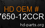 hd 57650-12CCR genuine part number
