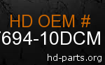 hd 57694-10DCM genuine part number