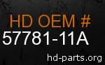 hd 57781-11A genuine part number