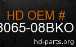 hd 58065-08BKO genuine part number