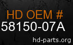 hd 58150-07A genuine part number