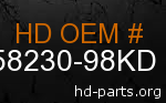 hd 58230-98KD genuine part number