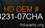 hd 58231-07CHA genuine part number