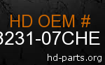 hd 58231-07CHE genuine part number