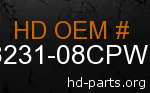 hd 58231-08CPW genuine part number