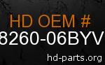 hd 58260-06BYV genuine part number