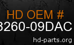 hd 58260-09DAC genuine part number