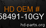 hd 58491-10GY genuine part number