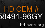hd 58491-96GY genuine part number