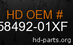 hd 58492-01XF genuine part number