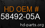 hd 58492-05A genuine part number