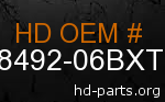 hd 58492-06BXT genuine part number