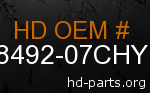 hd 58492-07CHY genuine part number