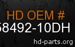 hd 58492-10DH genuine part number