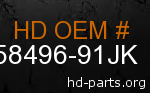 hd 58496-91JK genuine part number