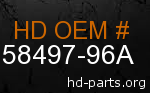 hd 58497-96A genuine part number