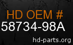 hd 58734-98A genuine part number