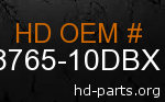 hd 58765-10DBX genuine part number