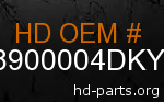 hd 58900004DKY genuine part number