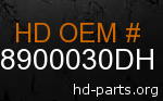 hd 58900030DH genuine part number