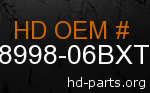 hd 58998-06BXT genuine part number