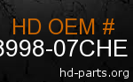 hd 58998-07CHE genuine part number