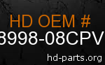 hd 58998-08CPV genuine part number