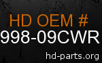 hd 58998-09CWR genuine part number