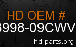 hd 58998-09CWV genuine part number
