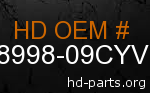 hd 58998-09CYV genuine part number