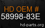 hd 58998-83E genuine part number