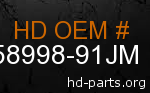 hd 58998-91JM genuine part number