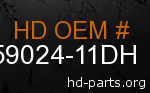 hd 59024-11DH genuine part number