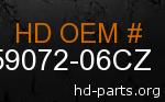 hd 59072-06CZ genuine part number