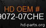 hd 59072-07CHE genuine part number