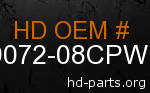 hd 59072-08CPW genuine part number