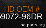 hd 59072-96DR genuine part number