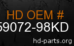 hd 59072-98KD genuine part number