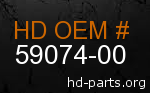 hd 59074-00 genuine part number