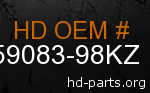 hd 59083-98KZ genuine part number