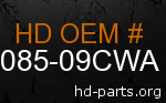 hd 59085-09CWA genuine part number