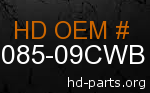 hd 59085-09CWB genuine part number
