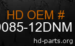 hd 59085-12DNM genuine part number