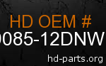 hd 59085-12DNW genuine part number