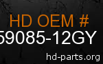 hd 59085-12GY genuine part number
