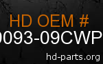 hd 59093-09CWP genuine part number