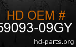 hd 59093-09GY genuine part number