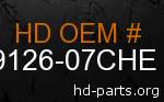 hd 59126-07CHE genuine part number