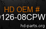 hd 59126-08CPW genuine part number