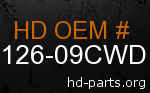 hd 59126-09CWD genuine part number